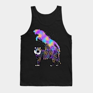 Tiger ink rainbow Tank Top